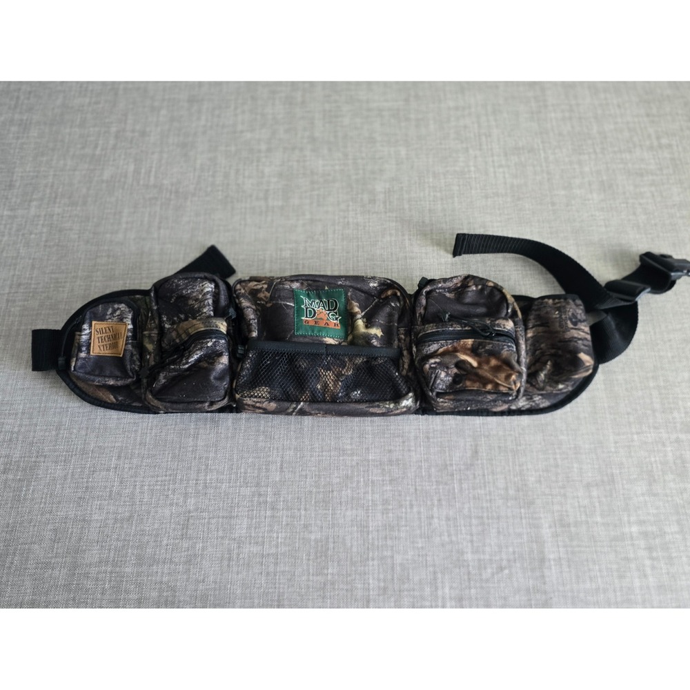 Mad Dog Gear Break-Up Camo 7-Pocket Hunting Waist Pack Utility Belt - Picture 2 of 8